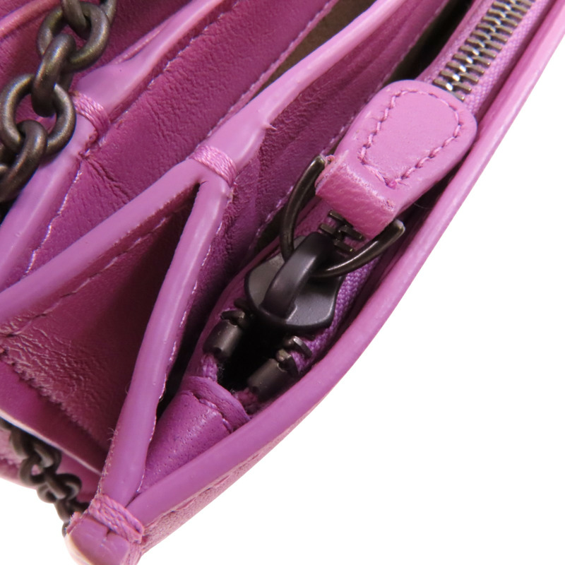 BOTTEGA VENETA 織紋皮革Chain Shoulder鏈帶肩背袋-14