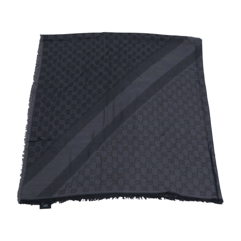 GUCCI 羊毛/絲質Scarf 140x140圍巾-1