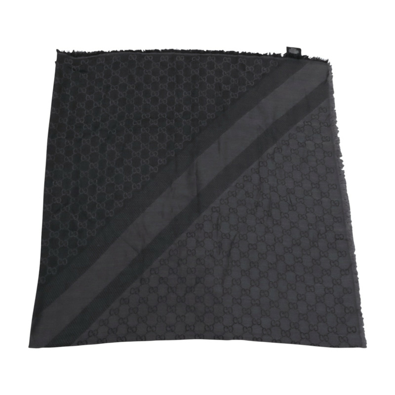 GUCCI 羊毛/絲質Scarf 140x140圍巾-3