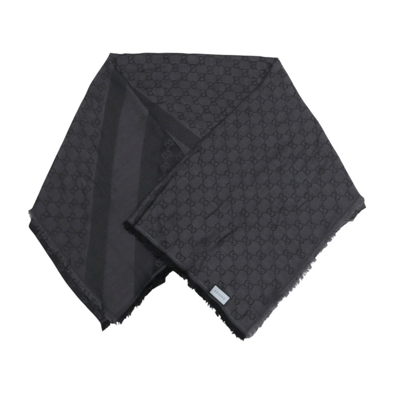 GUCCI 羊毛/絲質Scarf 140x140圍巾-5