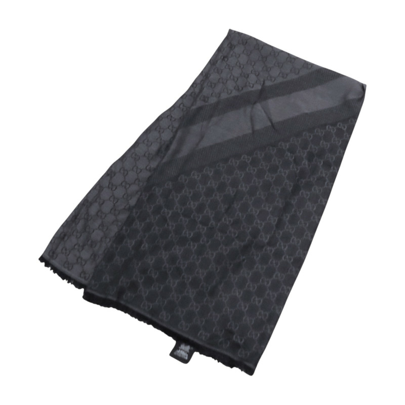 GUCCI 羊毛/絲質Scarf 140x140圍巾-7