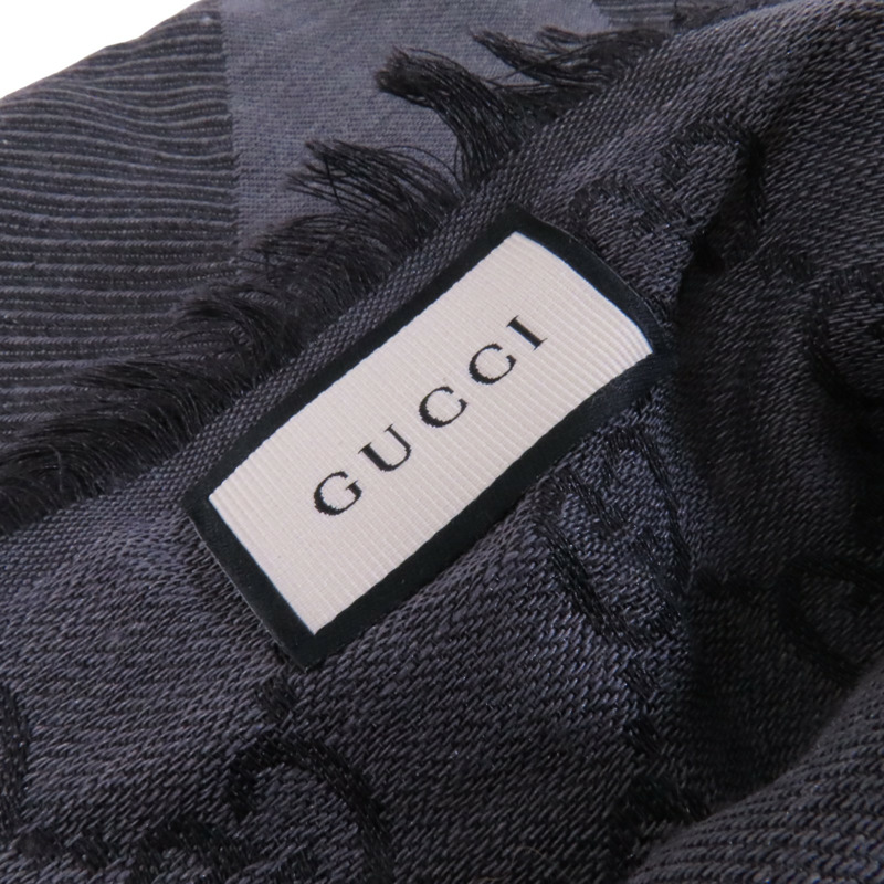 GUCCI 羊毛/絲質Scarf 140x140圍巾-8