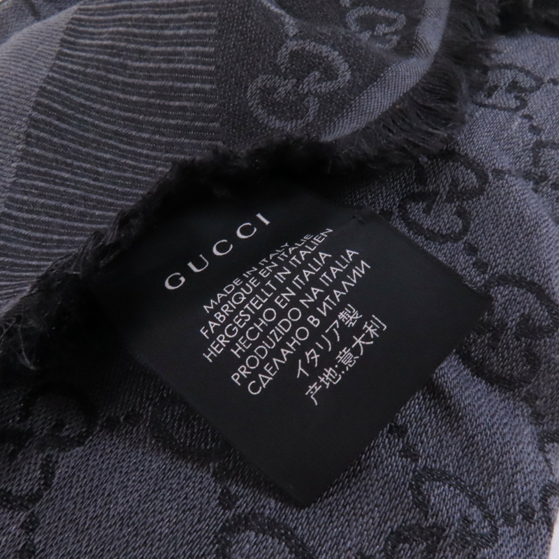 GUCCI 羊毛/絲質Scarf 140x140圍巾-9