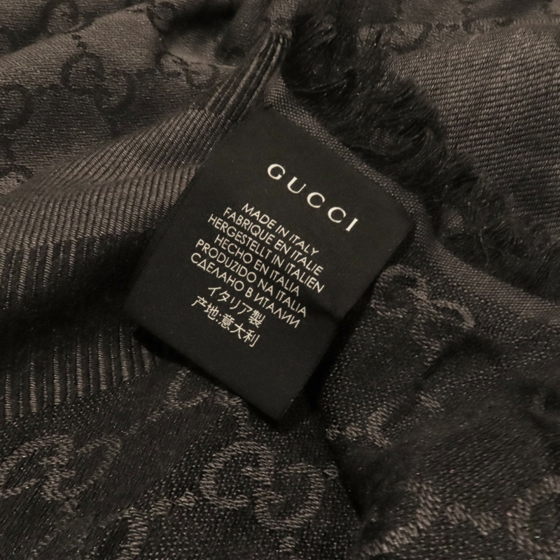 GUCCI 羊毛/絲質Scarf 140x140圍巾-10