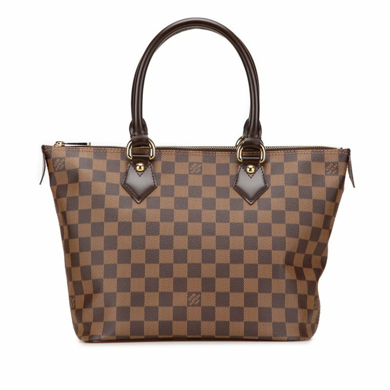 Louis Vuitton Damier Saleya PM 手提包 托特包 N51183 棕色 皮革 女款 LOUIS VUITTON-0