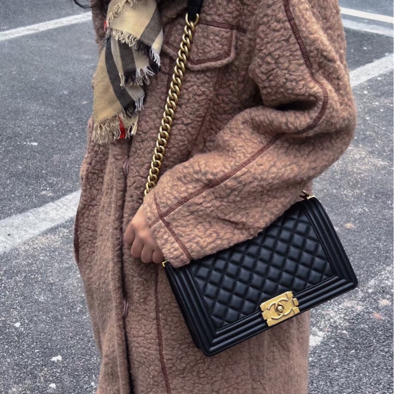 (客訂保留) CHANEL Boy25 黑金荔枝皮 🈶正本購證➕發票-4