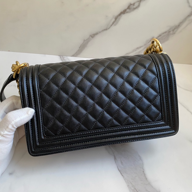 (客訂保留) CHANEL Boy25 黑金荔枝皮 🈶正本購證➕發票-7