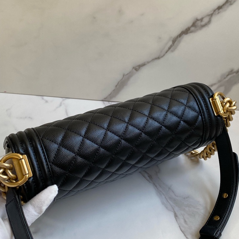 (客訂保留) CHANEL Boy25 黑金荔枝皮 🈶正本購證➕發票-10