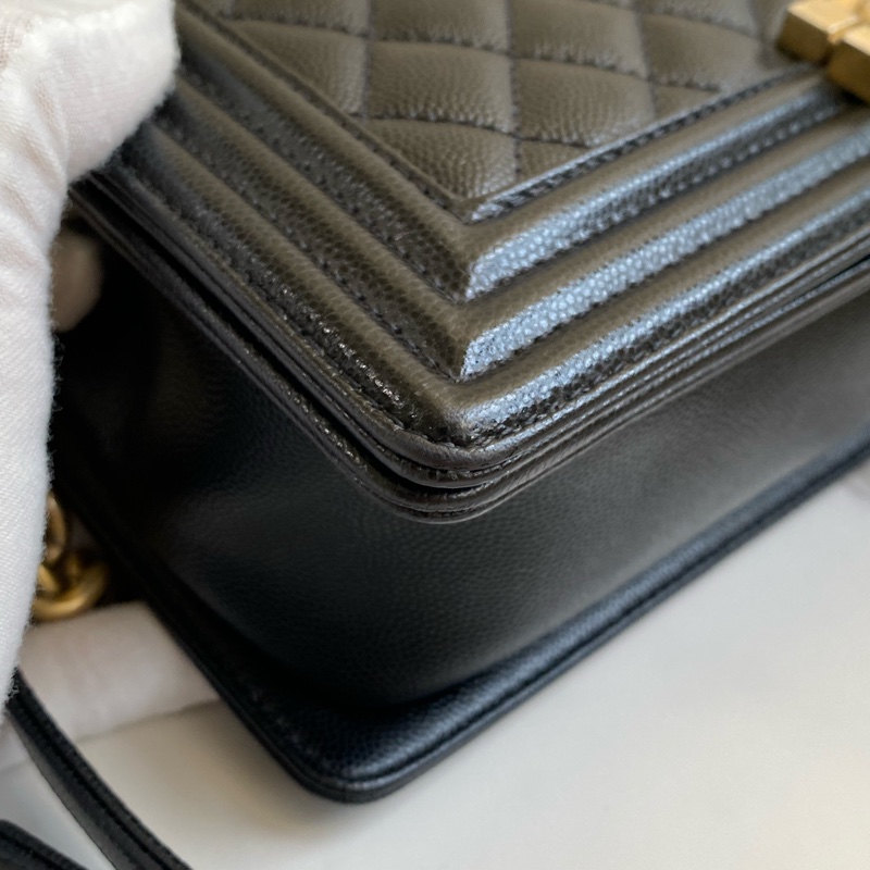 (客訂保留) CHANEL Boy25 黑金荔枝皮 🈶正本購證➕發票-15