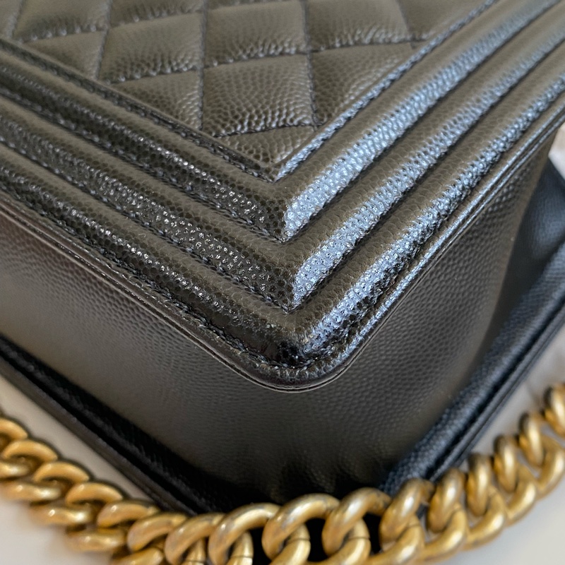 (客訂保留) CHANEL Boy25 黑金荔枝皮 🈶正本購證➕發票-20