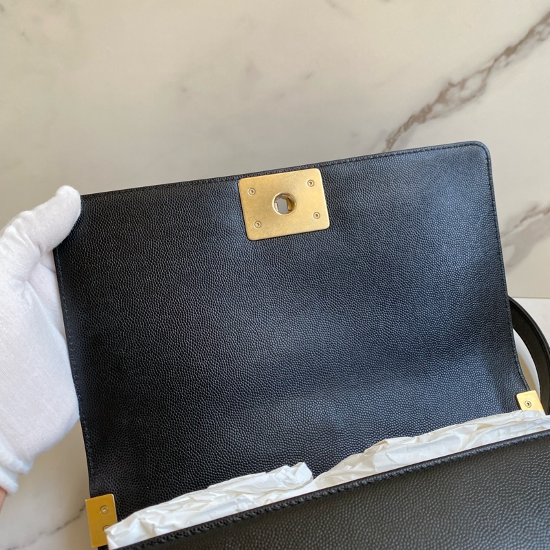 (客訂保留) CHANEL Boy25 黑金荔枝皮 🈶正本購證➕發票-25