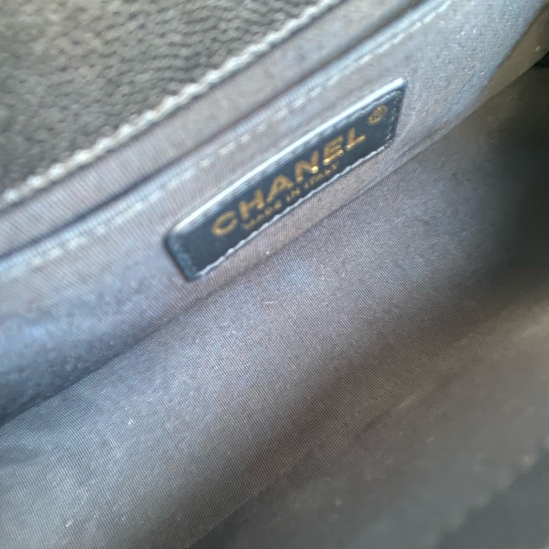 (客訂保留) CHANEL Boy25 黑金荔枝皮 🈶正本購證➕發票-31