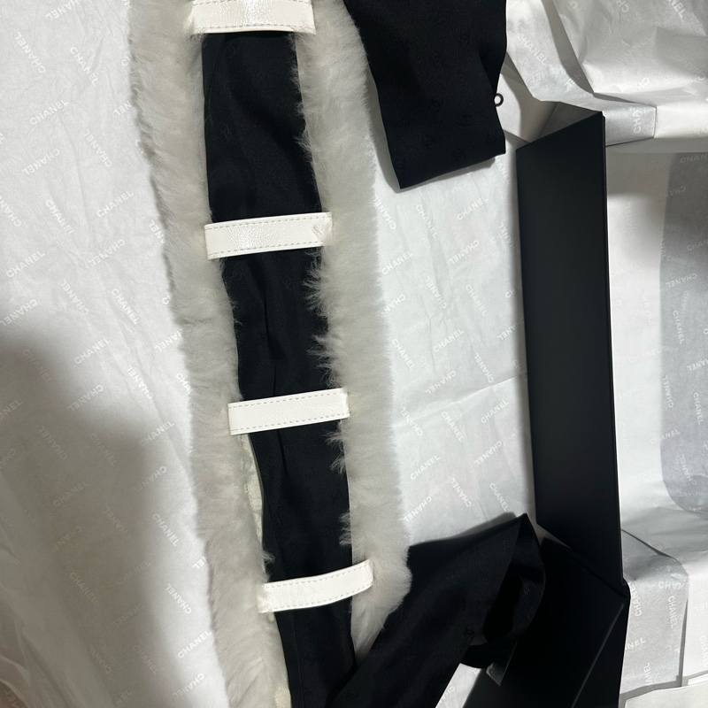 Chanel香奈兒25N滑雪系列毛毛領子圍脖-5