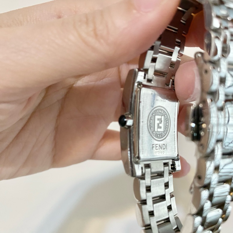Fendi 日本 古董女錶 罕見粉色母貝底 保存良好-2
