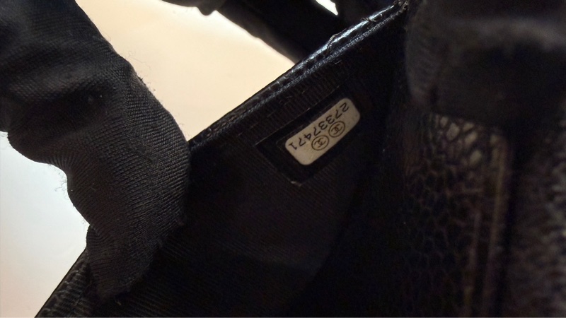 Chanel WOC 黑金 荔枝牛皮-9