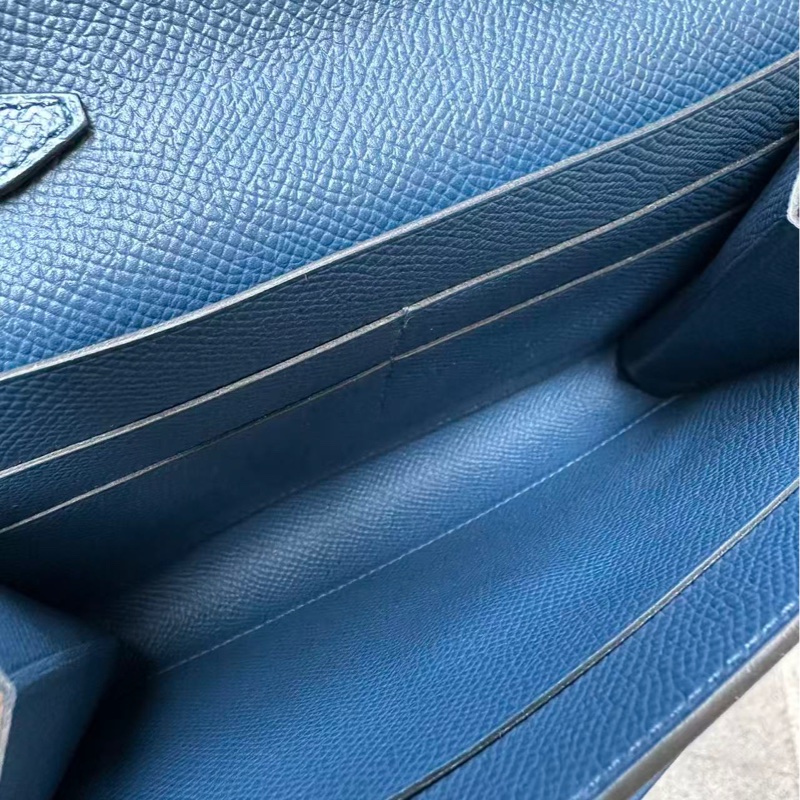 🌈Hermes💙Clic 16💙寶石藍色金扣🌟99.8新閑置🌈Epsom皮🌟愛馬仕🌟-2