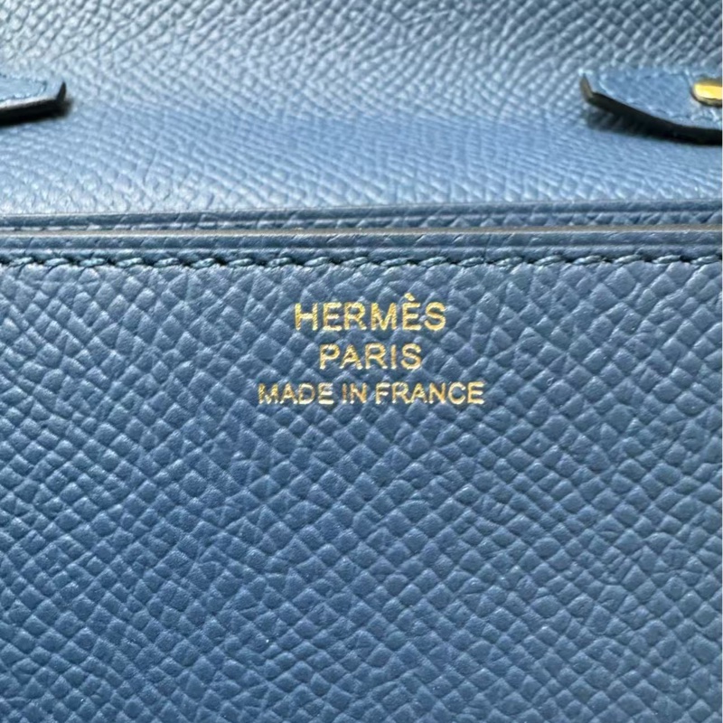 🌈Hermes💙Clic 16💙寶石藍色金扣🌟99.8新閑置🌈Epsom皮🌟愛馬仕🌟-3