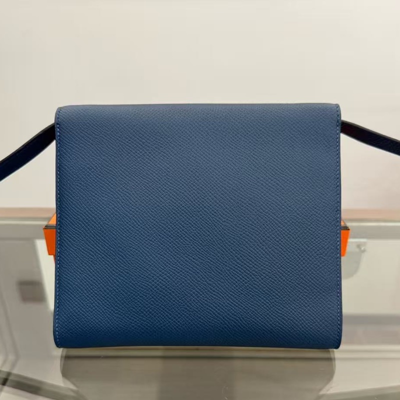 🌈Hermes💙Clic 16💙寶石藍色金扣🌟99.8新閑置🌈Epsom皮🌟愛馬仕🌟-6