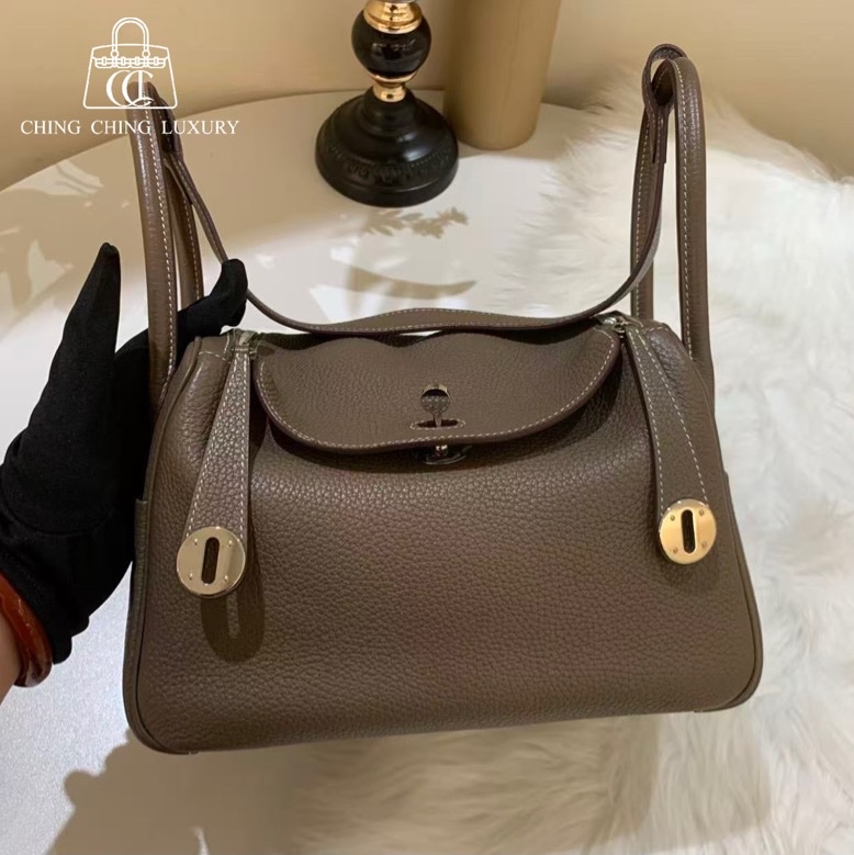 🌈Hermes🧡Lindy 26🧡大象灰銀扣🌟98.5新🌈TC皮🌟Stamp C🌟-0