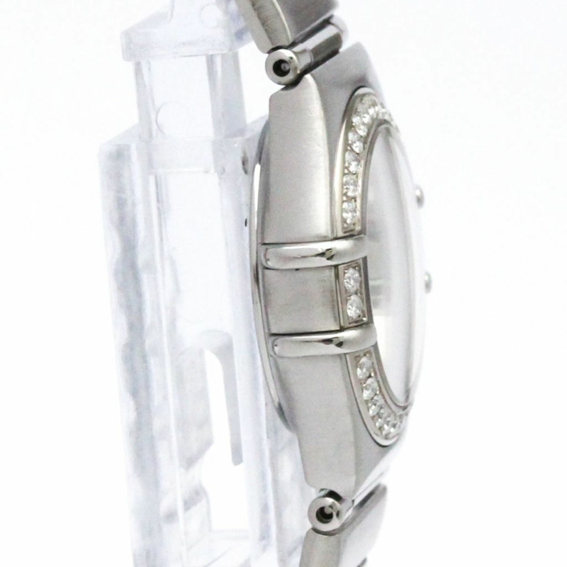 歐米茄星座系列鑽石鋼石英女士手錶 1466.36-8