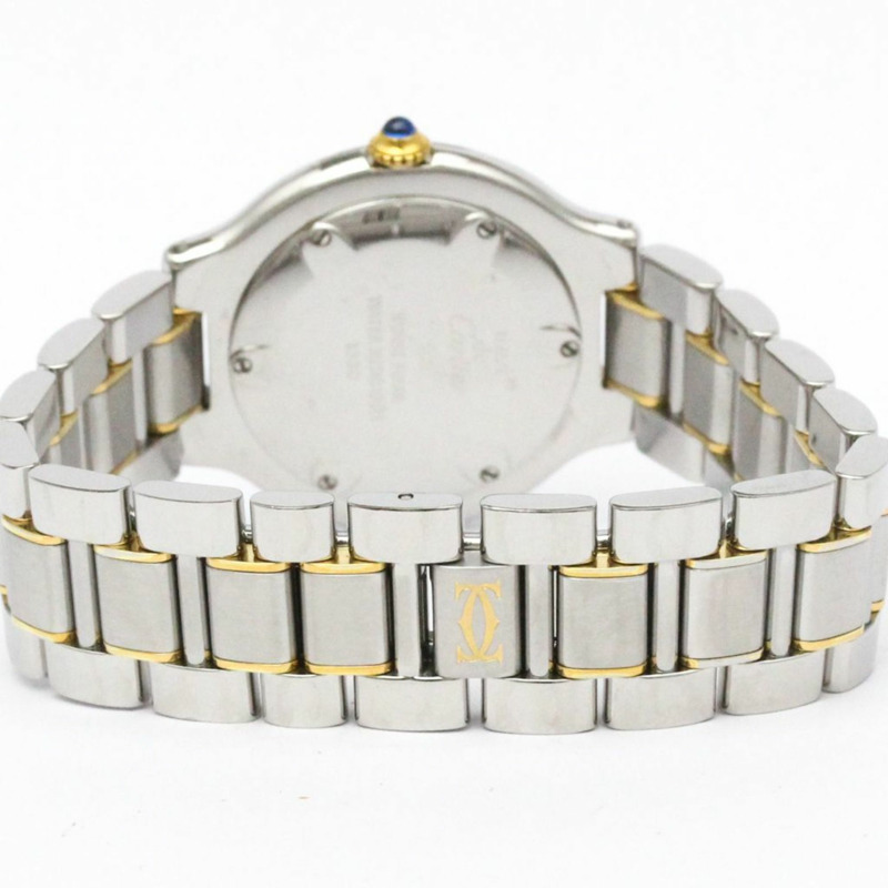 卡地亞 Must 21 鍍金鋼石英女士手錶 W10074R6 拋光-4