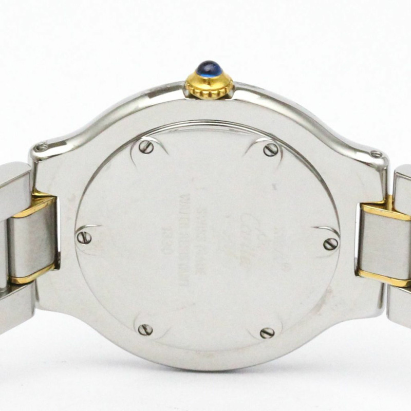 卡地亞 Must 21 鍍金鋼石英女士手錶 W10074R6 拋光-6