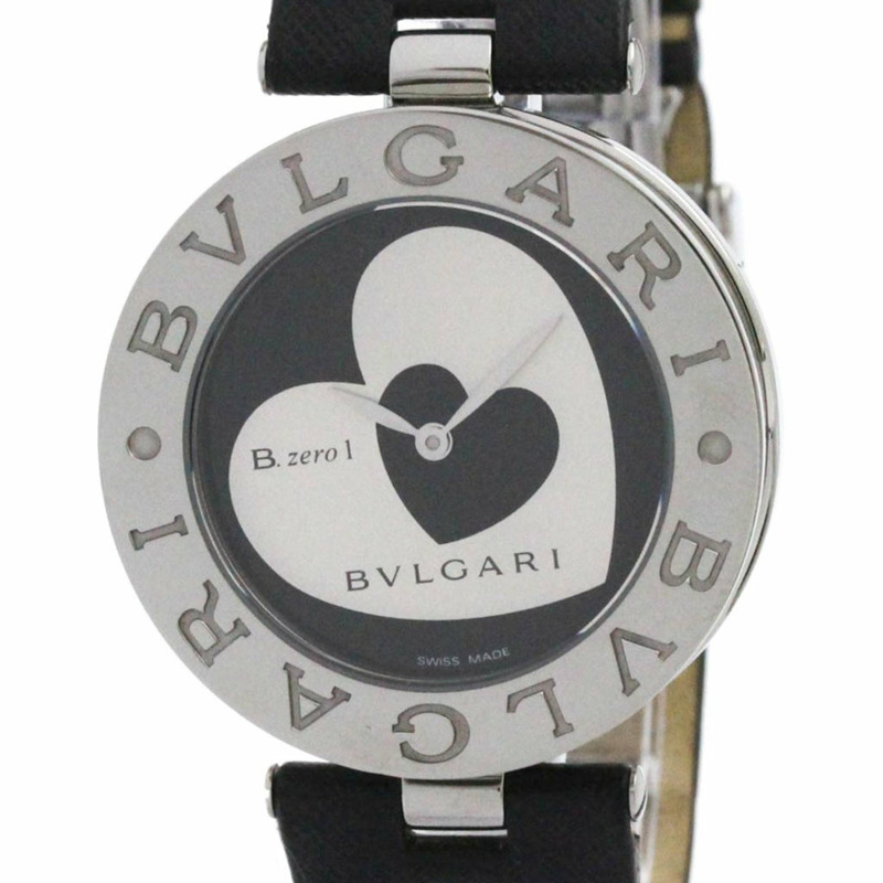 BVLGARI B-zero1 雙心鋼石英女錶 BZ35S-0