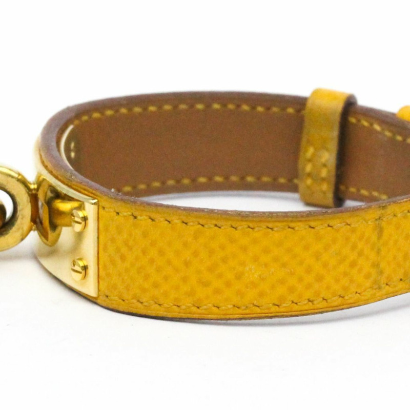 愛馬仕凱莉腕錶鍍金皮革石英女士腕錶-2