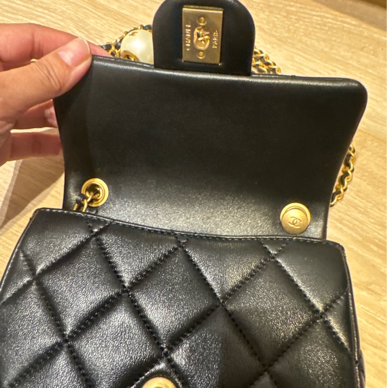 Chanel mini CF 24S 珍珠款/湯圓-4