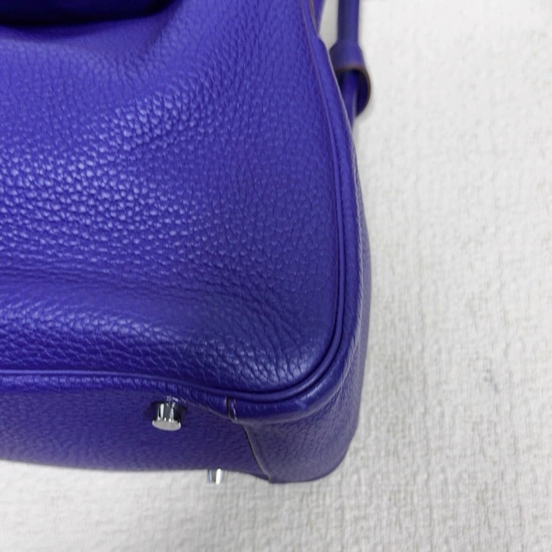 Hermes 愛馬仕Lindy34鳶尾紫金扣TC皮，框O刻-6