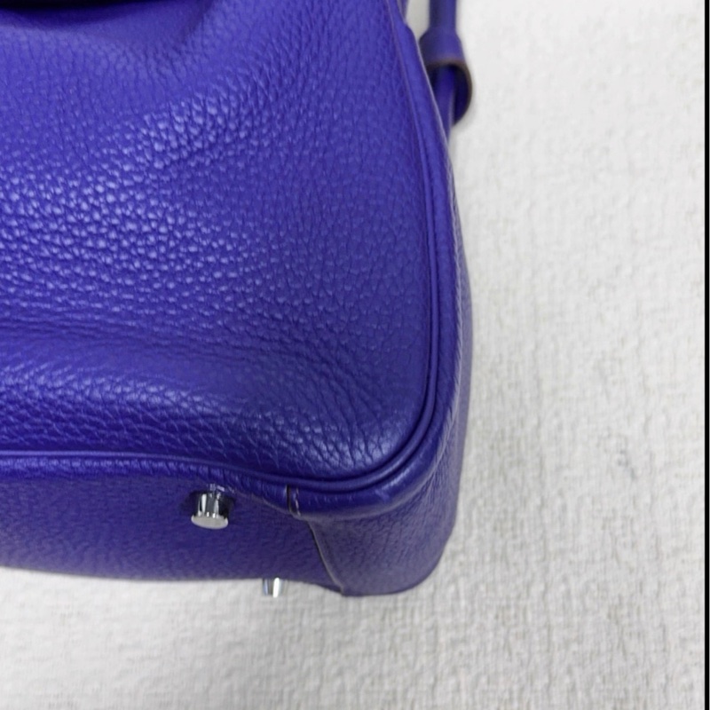 Hermes 愛馬仕Lindy34鳶尾紫金扣TC皮，框O刻-8