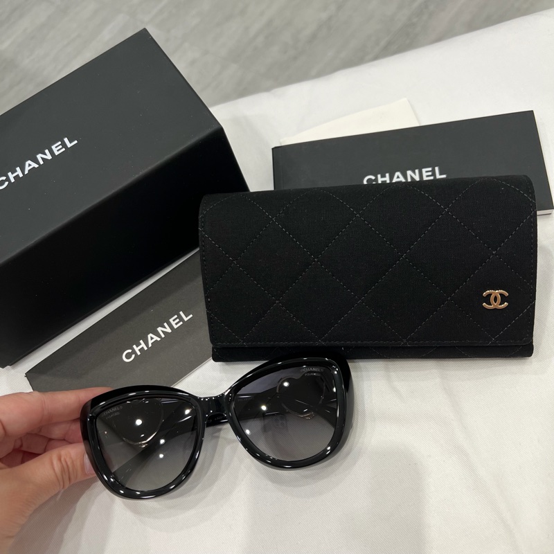 Chanel 香奈兒 大框貓眼 大愛心 墨鏡-2