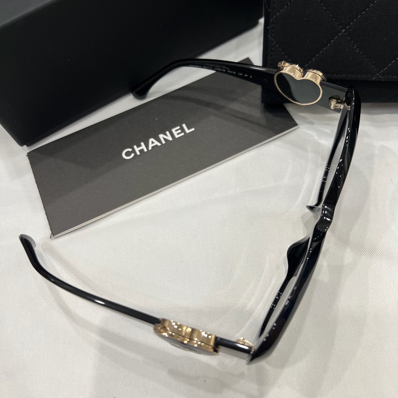 Chanel 香奈兒 大框貓眼 大愛心 墨鏡-6
