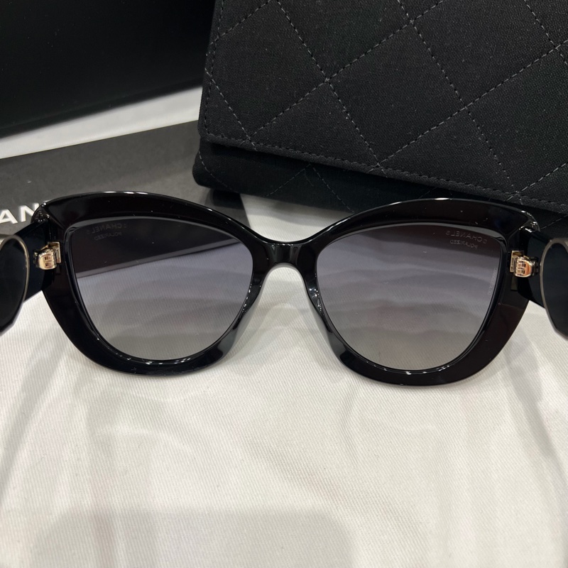 Chanel 香奈兒 大框貓眼 大愛心 墨鏡-7