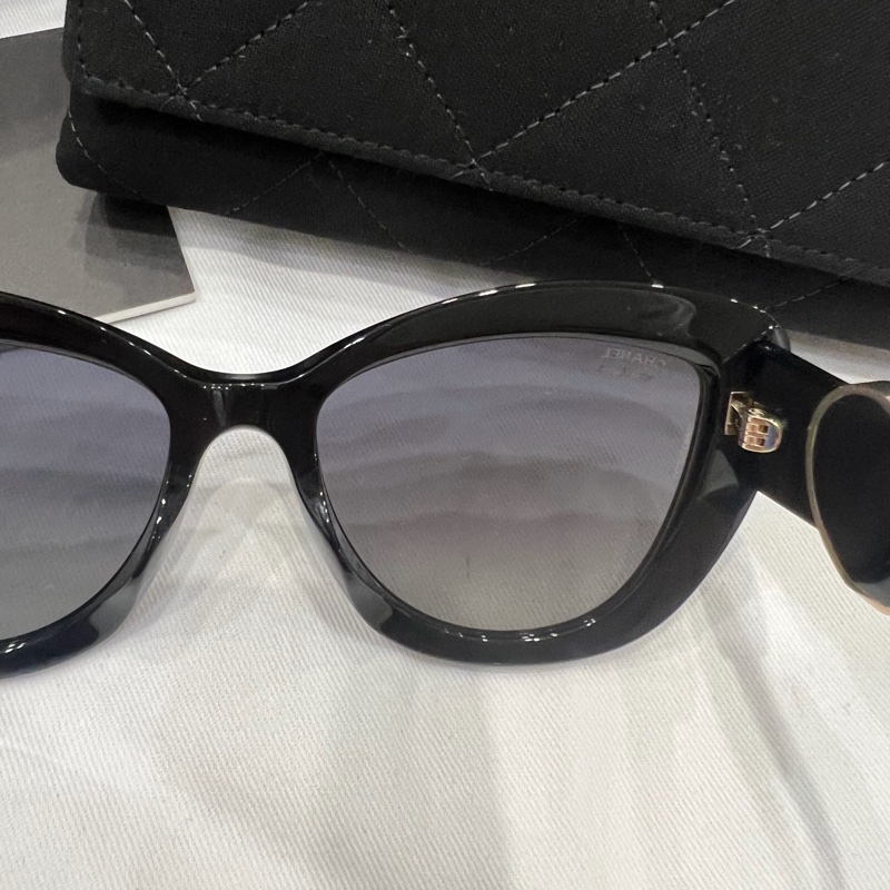 Chanel 香奈兒 大框貓眼 大愛心 墨鏡-9