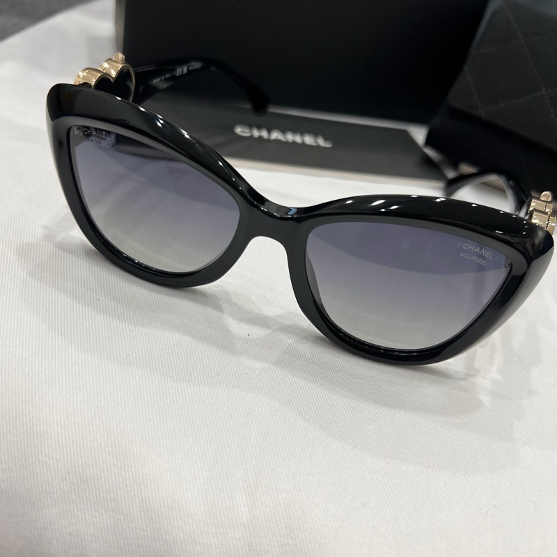 Chanel 香奈兒 大框貓眼 大愛心 墨鏡-19