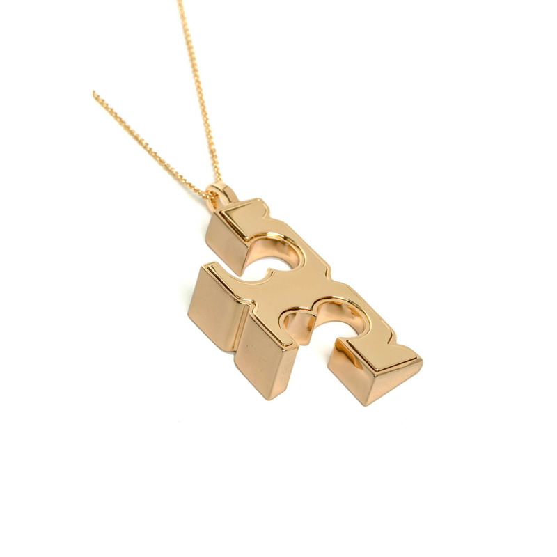 18K金電鍍黃銅頸鏈-1