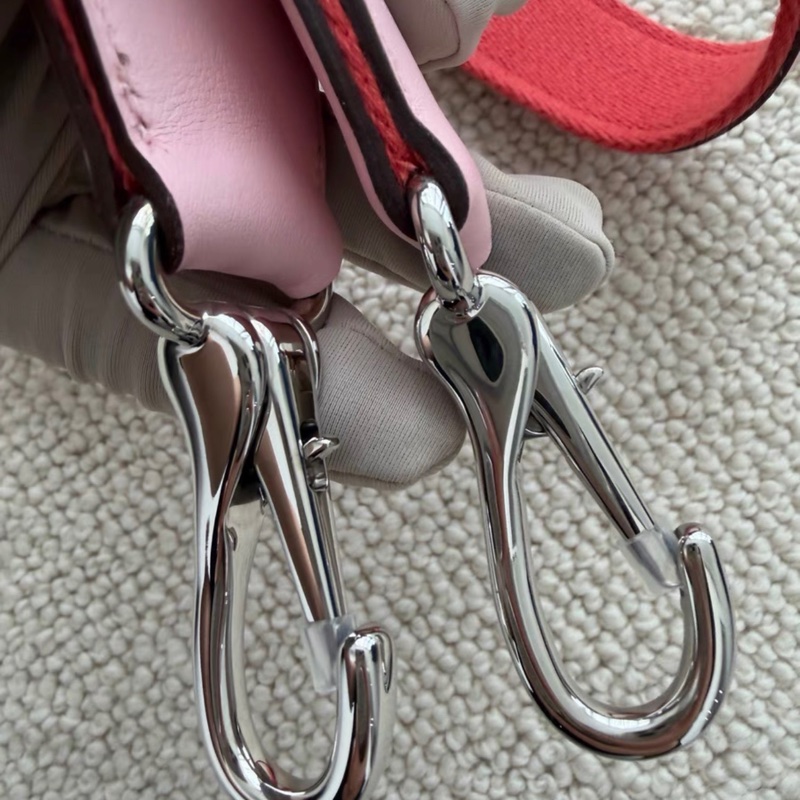 愛馬仕 beiline mini櫻花粉銀扣swift 皮 R刻閒置 附件:塵袋-5