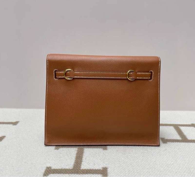 愛馬仕 Hermes kelly danse 金棕 金扣 Y刻 配件 全套少票-2