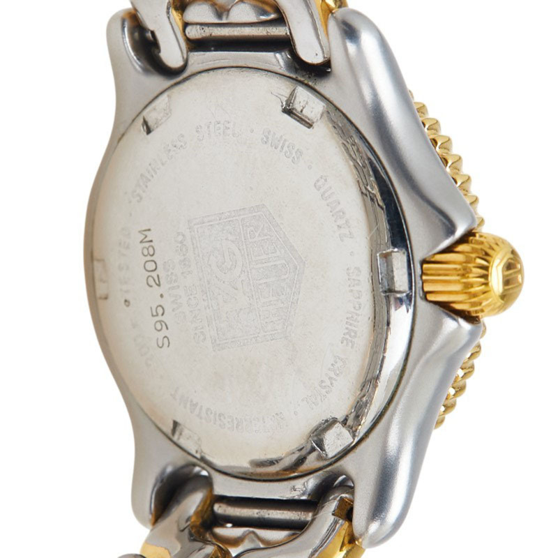 泰格豪雅 Sel 手錶 S95.208M 石英 灰色錶盤 不鏽鋼 鍍層 女士腕錶 HEUER-3