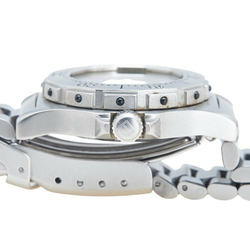 泰格豪雅 3000 系列專業 200 腕錶 932.208 石英灰色錶盤不鏽鋼女錶 HEUER-4