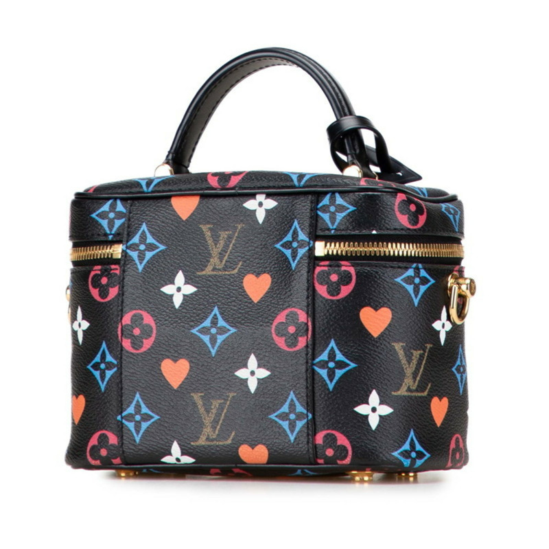 Louis Vuitton Monogram Game On Vanity PM 包/肩背包，兩用，M57482，黑色，黑色，多色皮革，女款，LOUIS VUITTON-1