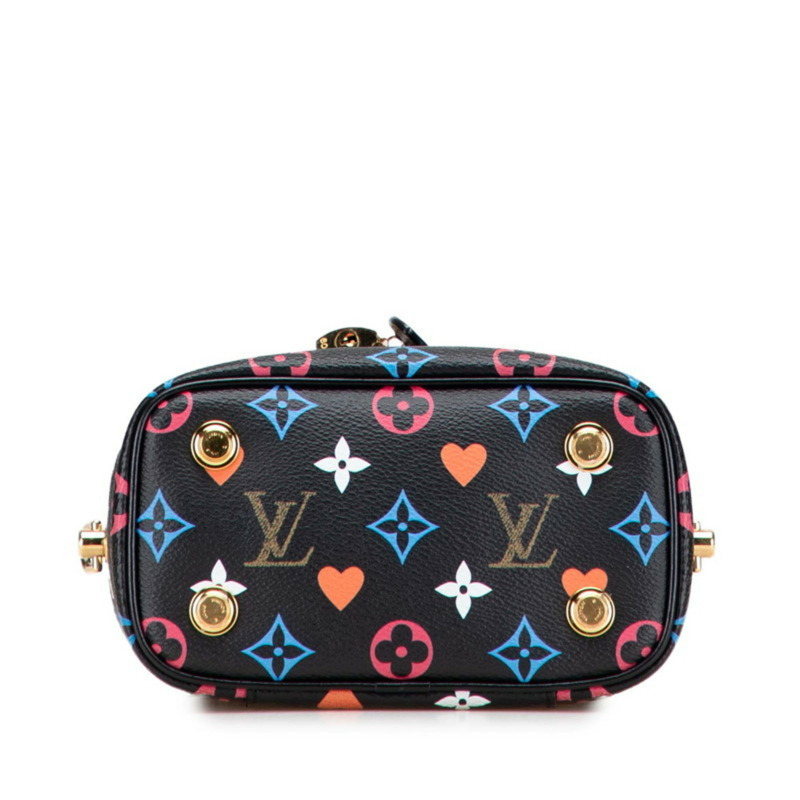 Louis Vuitton Monogram Game On Vanity PM 包/肩背包，兩用，M57482，黑色，黑色，多色皮革，女款，LOUIS VUITTON-2