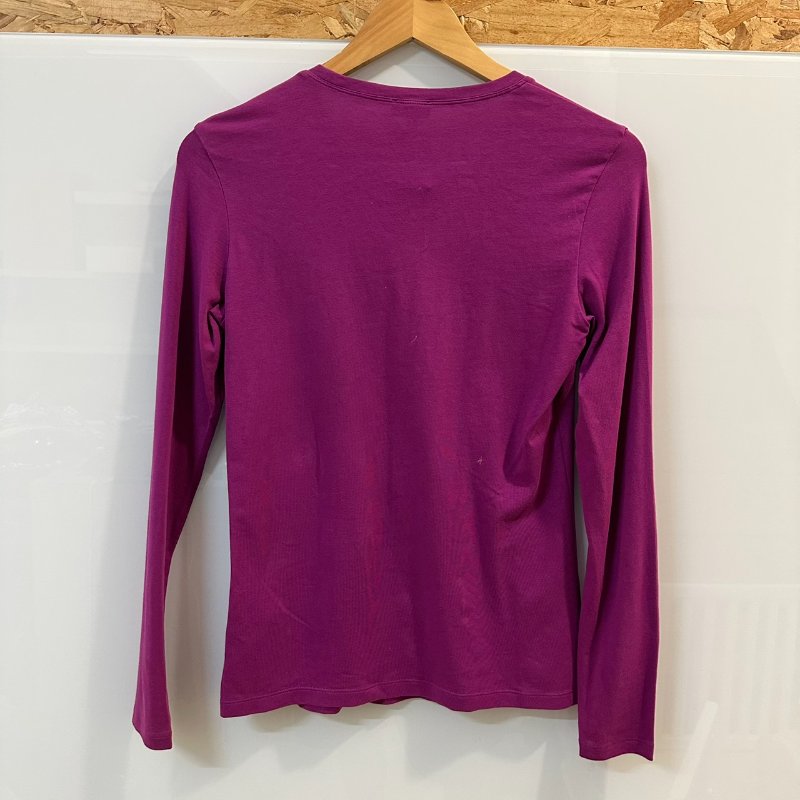 【美收精品】ARMANI 紫色長袖上衣 4-198【隔月月中將轉賣至日本 上架期限30天】-1