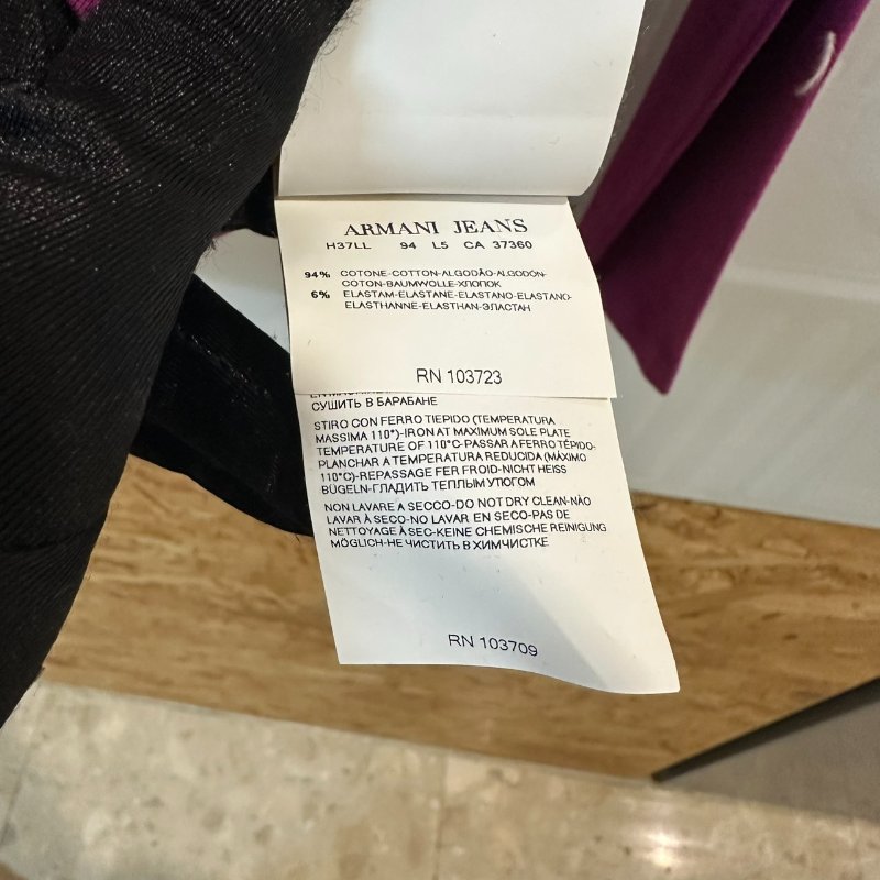 【美收精品】ARMANI 紫色長袖上衣 4-198【隔月月中將轉賣至日本 上架期限30天】-6