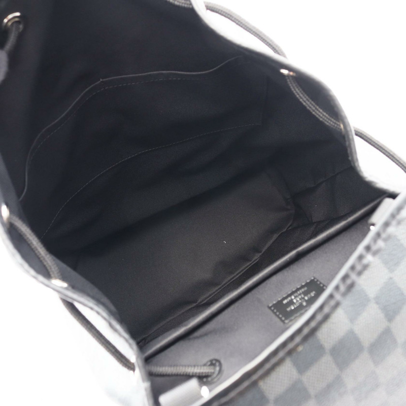 LOUIS VUITTON Zack Rucksack 背包 N40005 Damier 石墨帆布 黑色 二手 LV-2