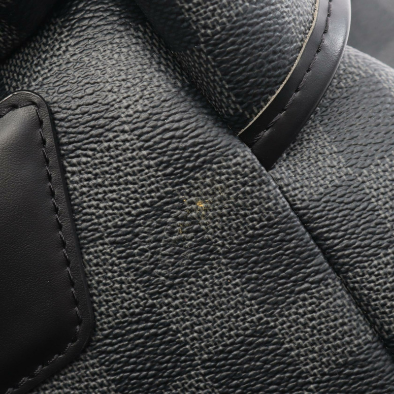 LOUIS VUITTON Zack Rucksack 背包 N40005 Damier 石墨帆布 黑色 二手 LV-6