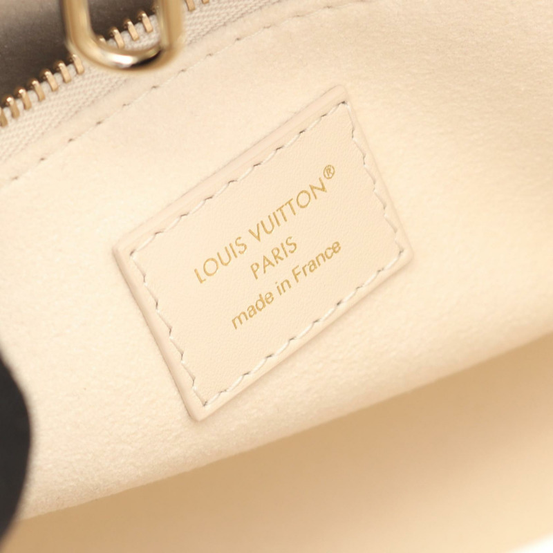 路易威登 OntheGo PM 單肩手提包 M25770 Monogram empreinte Dream Cream-3