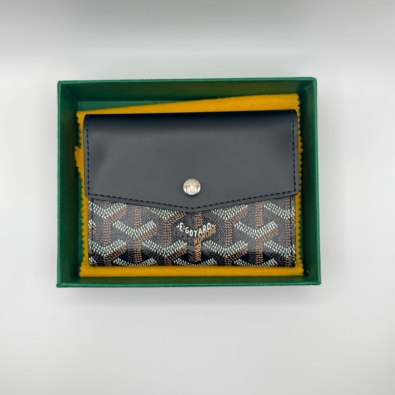 Goyard 黑色三折短夾-7