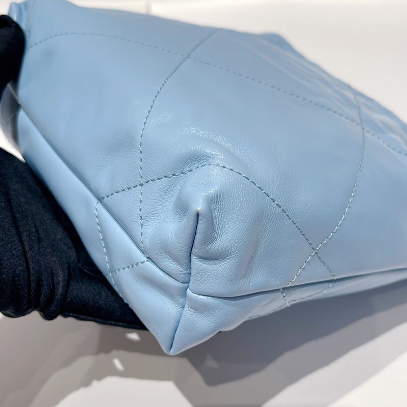 chanel 22bagmini 蓝色 尺寸約20*19*6cm。。-4